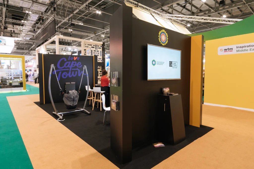 City of Cape Town exhibition stand at WTM London in 2023 courtesy of Booth Exhibits™.
