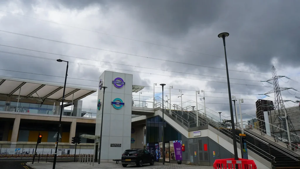 Custom House station at the ExCeL London. 