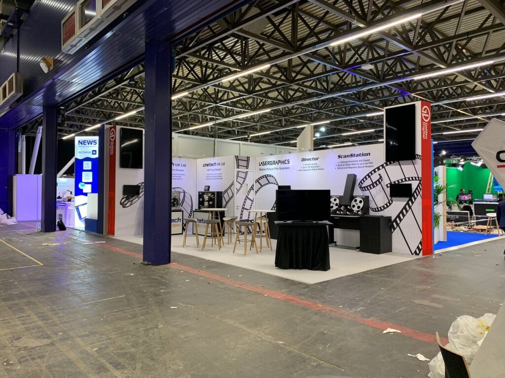 Galileo's exhibition stand at the IBC exhibition built by Booth Exhibitsâ¢.