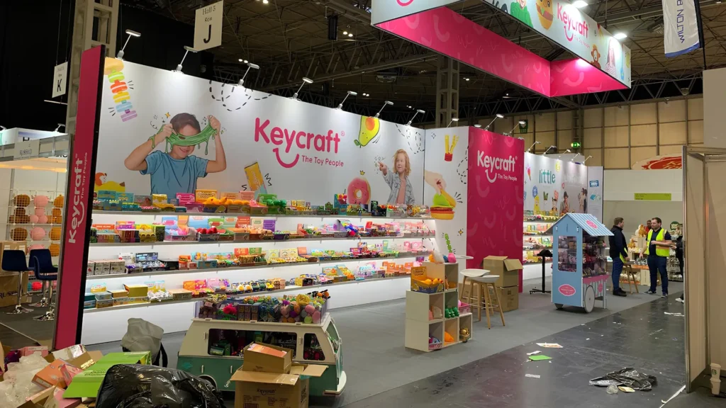 Keycraft stand during build at Spring Fair, NEC Birmingham