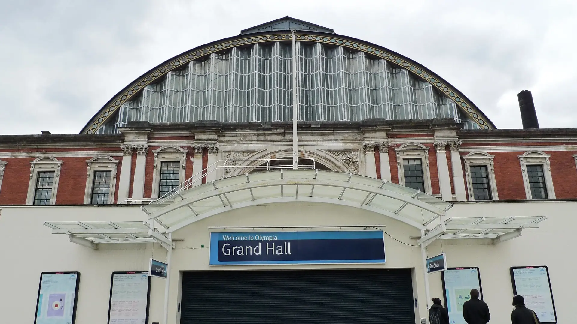 Grand Hall entrance the the London Olympia.
